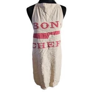 Shiraleah Beige Red Parisian Style Bon Chef Apron